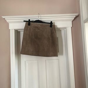 Blanc NYC suede skirt
